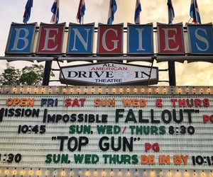 Bengies Drive-in Theatre features the biggest movie-theater screen in the US. Photo courtesy of the theatre, Facebook