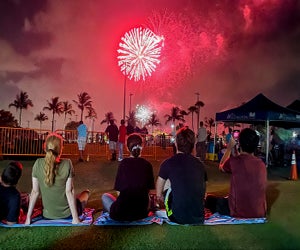 The July 4th celebration in Wellington begins with outdoor entertainment at 6pm. Photo courtesy of Wellington Parks & Recreation