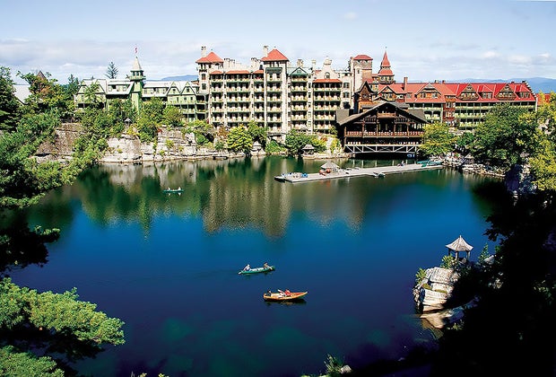 Family-friendly hotels in New York: National Historic Landmark Mohonk Mountain House is a family-friendly hotel
