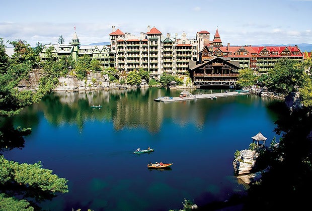 Family-friendly hotels in New York: National Historic Landmark Mohonk Mountain House is a family-friendly hotel