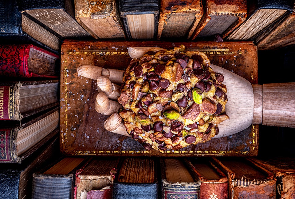 Gideon's Handmade Cookies, at East End Market, are MASSIVE, like this drool-worthy pistachio toffee chocolate chip cookie. Photo courtesy Gideon's & East End Market