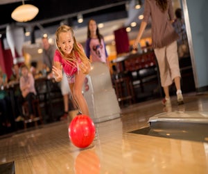 Enjoy an afternoon of bowling at Splitsville, located at Disney Springs. Photo courtesy of Splitsville Orlando