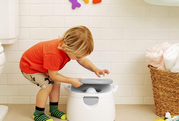 Munchkin 3 in 1 potty seat goes from potty to stepping stool to portable seat!