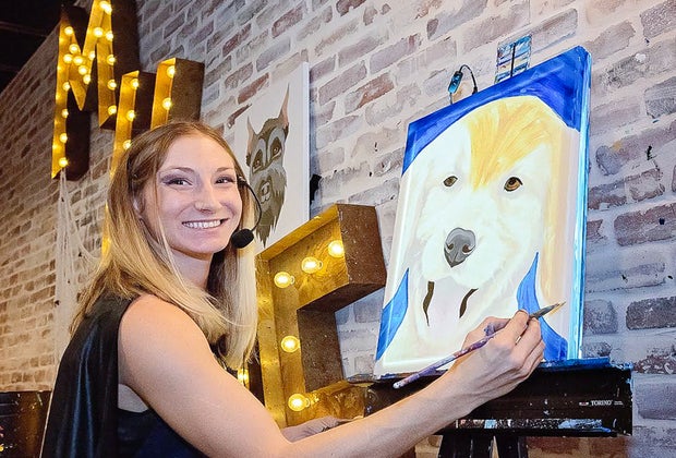 Photo of a woman painting-Indoor Places for Teens and Tweens to Hang out