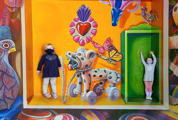 Hollywood's Museum of Illusions: Forced perspective lets little kids tower over adults