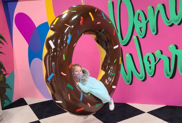 Hollywood's Museum of Illusions: Where kids can swing on a giant donut