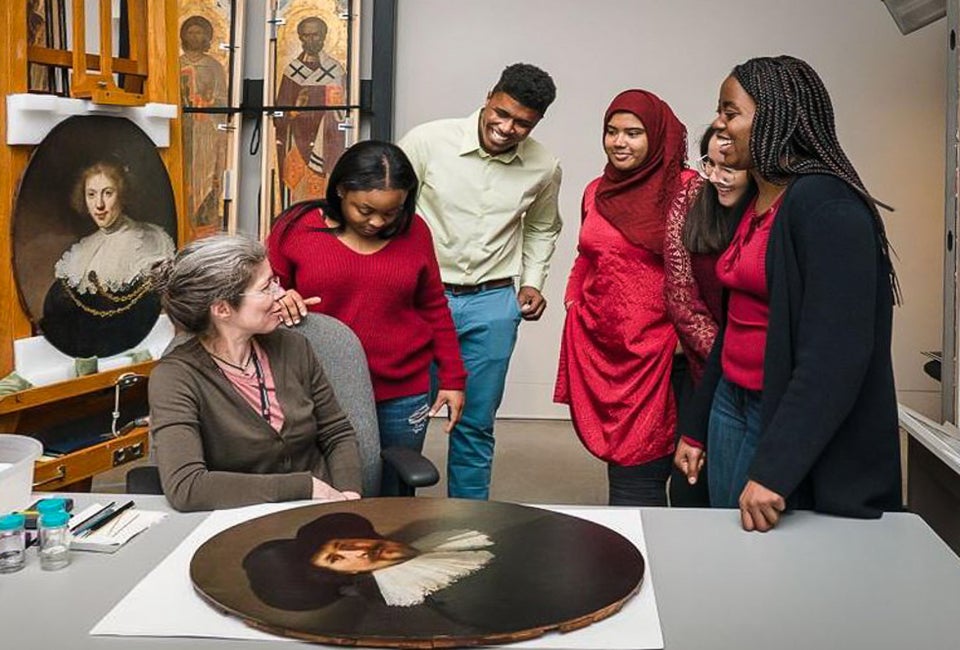 Rising sophomores have the opportunity to join the STEAM team at the museum. Photo courtesy of the Museum of Fine Arts in Boston