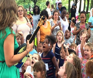 Rock out to free kids' concerts at Music in the Grove. Photo courtesy of the event