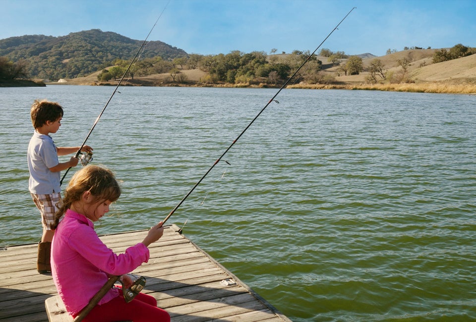 Take the kids fishing for Fishing Day. Or you can play 