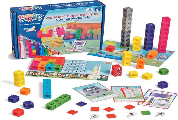 hand2mind MathLink Cubes Numberblocks 1-10 Activity Set:  Holiday Gift Guide 2024: Hottest Toys and Christmas Gifts for Kids