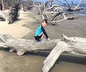 Jekyll Island, Georgia is full of unique beaches for kids to explore. Photo by Charlotte Blanton