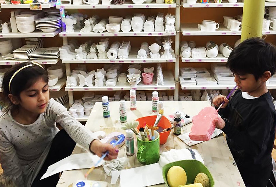 Making masterworks at The Painted Pot. Photo by Purnima Chopra