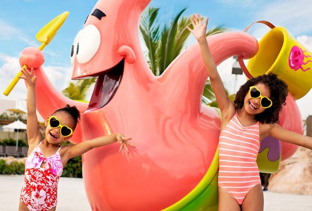 Nick characters at Nickelodeon Hotels & Resorts Punta Cana