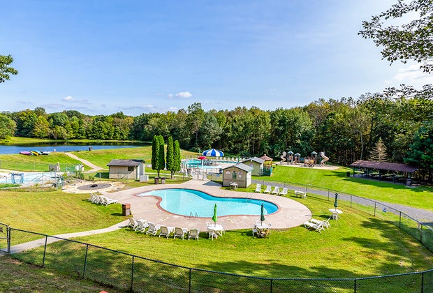 Best Campgrounds, Cabins, and RV Sites in the Poconos Mountains: Scotrun RV Campground 
