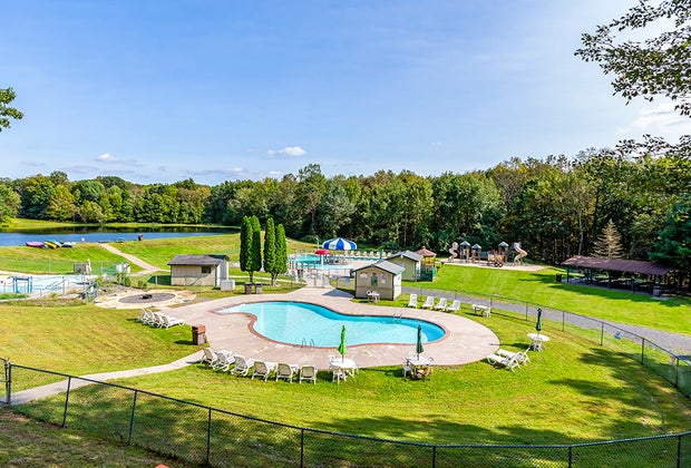 Best Campgrounds, Cabins, and RV Sites in the Poconos Mountains: Scotrun RV Campground