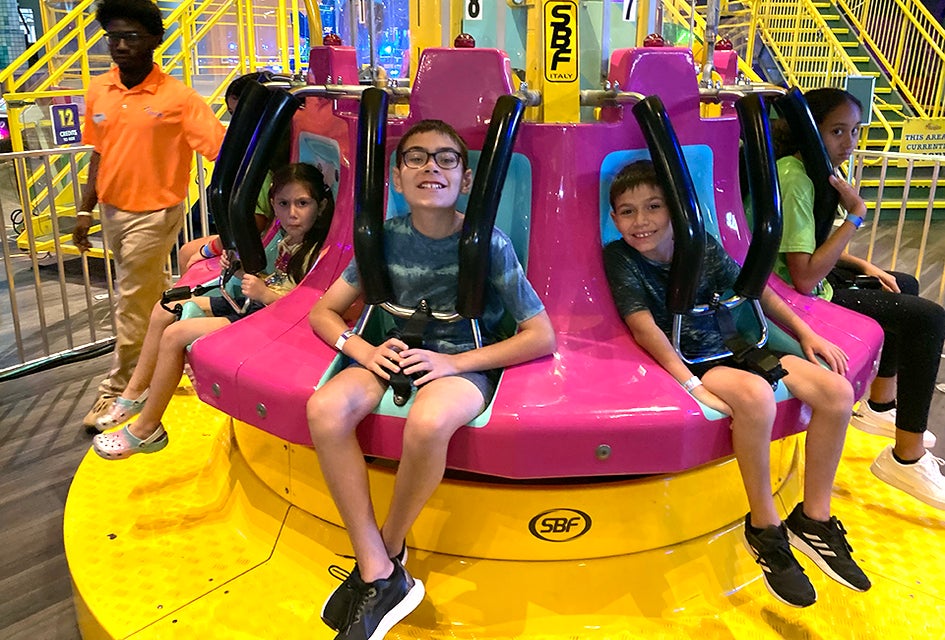 The Funplex's rides will please little thrill-seekers. 