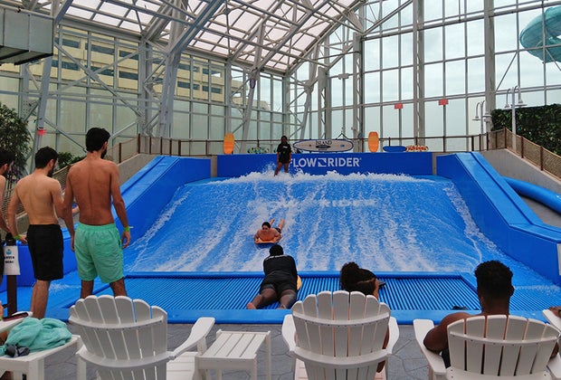 Visiting Island Waterpark in Atlantic City: flowrider