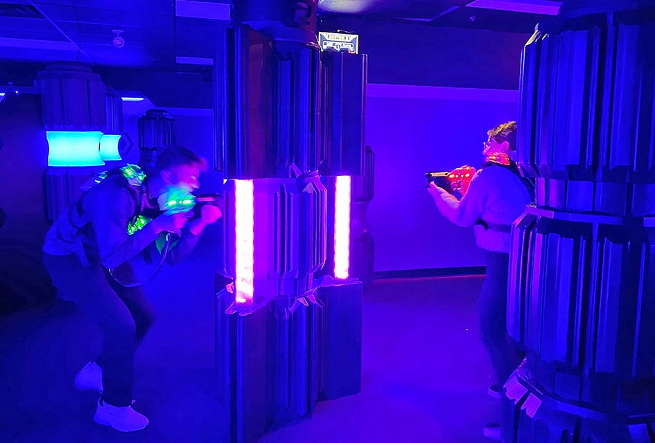 19 Laser Tag and Paintball Arenas in New Jersey Scale obstacles and hide behind barriers at the Funplex, which has locations in Mt. Laurel and East Hanover.