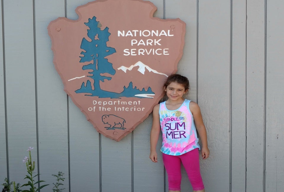 This Junior Ranger scored her badge!