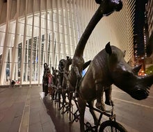 There's always a cool new piece of public art to see and interact with in NYC. Photo by Jody Mercier