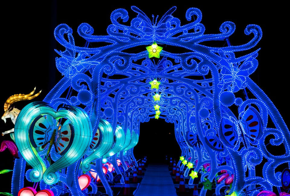 The Winter Lantern Festival: Journey to the East transforms SIUH Community Park into an immersive world of light. Photo courtesy of the festival