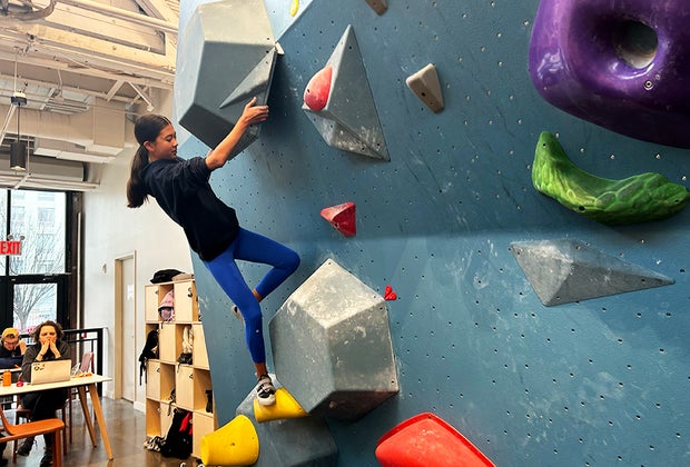 Rock climbing near me: Color-coded blocks make bouldering easy