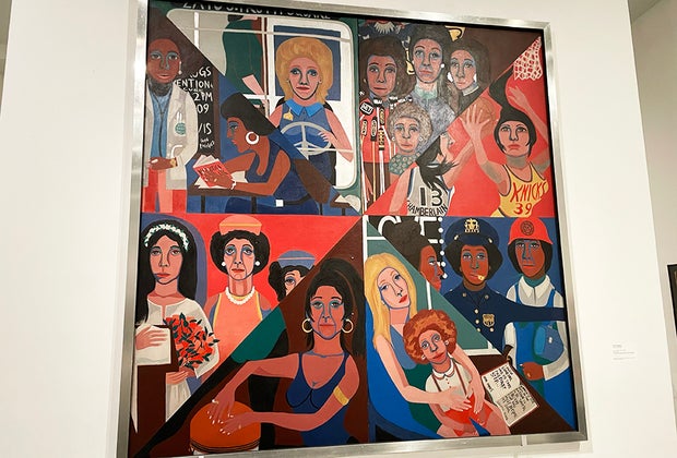 Visiting the Brooklyn Museum with Kids: Faith Ringgold painting