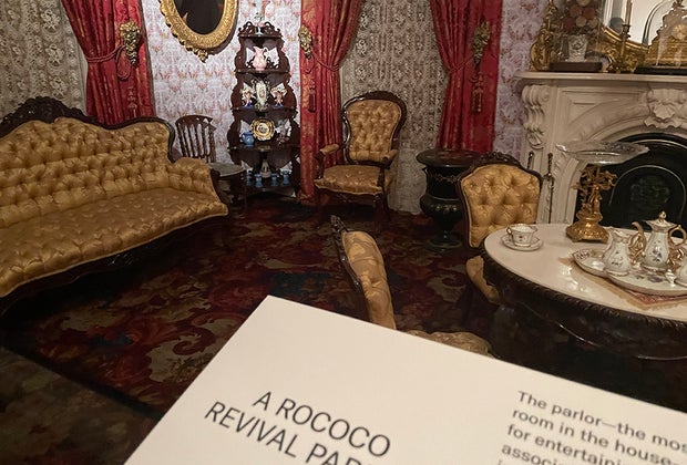 Visiting the Brooklyn Museum with Kids: Rococo period room