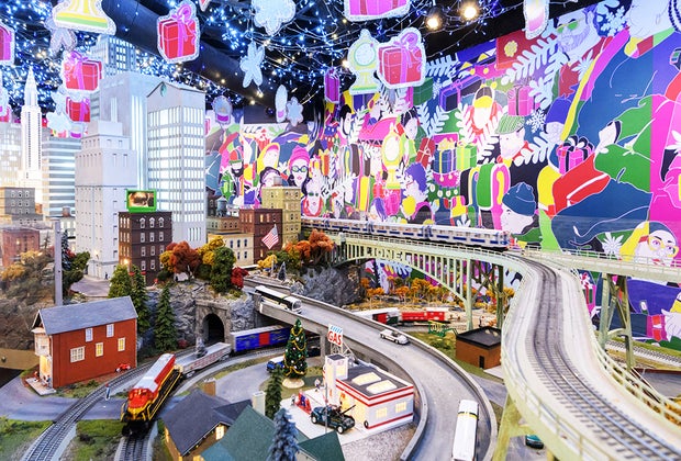 Christmas in NYC: Holiday Train Show at the New York Transit Museum's Grand Central Gallery