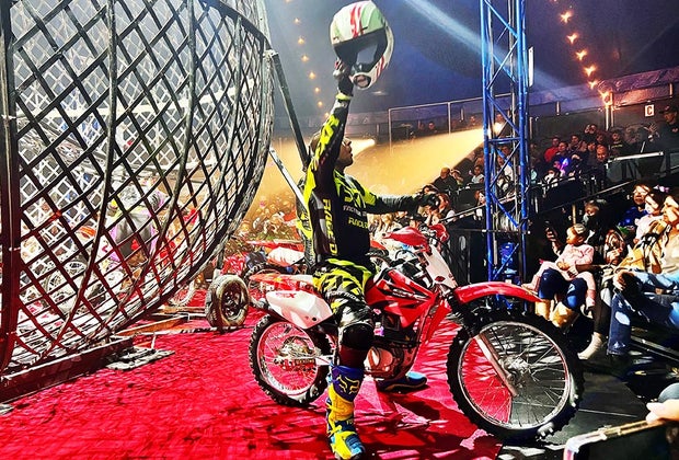 See the daring motorcyclists at Flip Circus