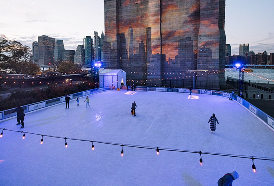 Enjoy a scenic skate underneath the Brooklyn Bridge while enjoying a spectacular view of the Manhattan skyline. Photo courtesy of Glide