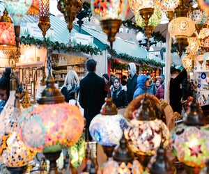 After a pandemic-induced hiatus, the Union Square Holiday Market is back for a 2021 run. Photo courtesy of Urbanspace