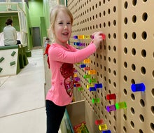 Seemingly every surface at Little Explorers Play House is filled with engaging activities for preschoolers.