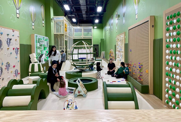 Little Explorers Play House: View of the Brooklyn play space