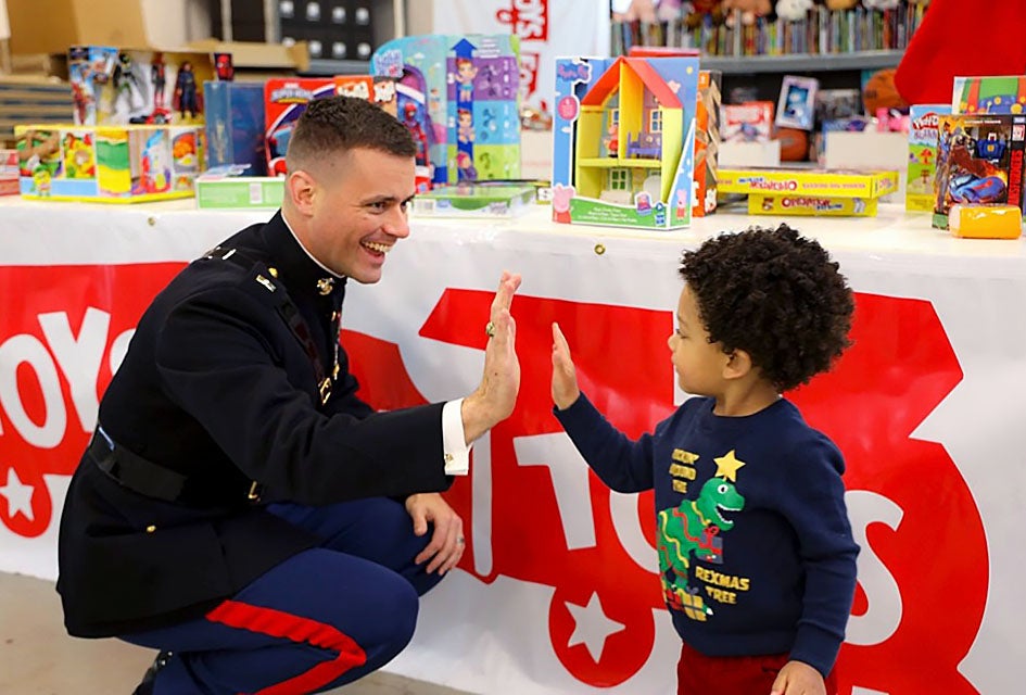 Holiday Volunteering Opportunities for Kids and Families in Philly Toys for Tots Foundation brings holiday joy to children around the country. Photo courtesy of the Marine Toys for Tots Foundation