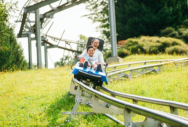 The Camelback Mountain Coaster whisks guests down the mountainside at speeds of up to 25 MPH