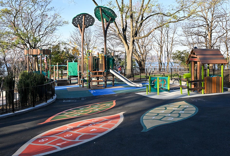 Vinland Playground got a fresh upgrade in Bay Ridge. Photo by NYC Parks/Daniel Avila 