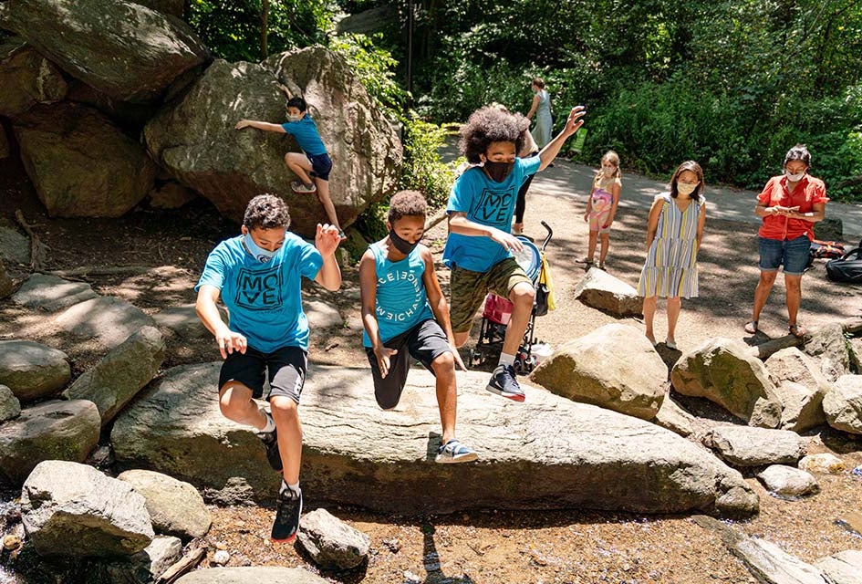 Ninja Warrior Gyms and Parkour in NYC for Kids: Cool Classes for Your Little Daredevil Take parkour in NYC with The Movement Creative, which offers classes in three NYC boroughs. Photo courtesy of the Movement Creative