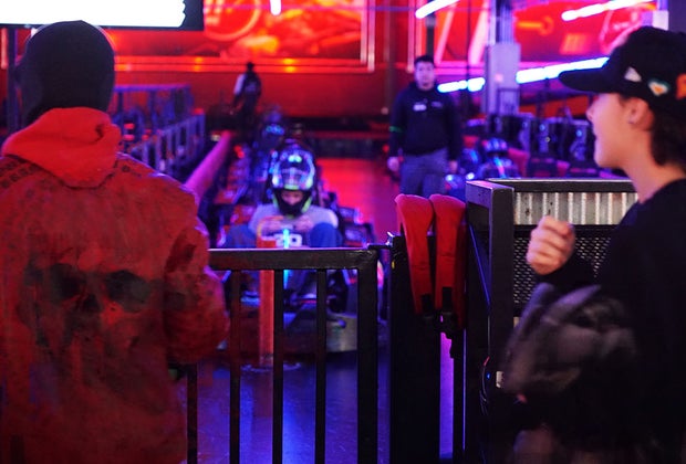 Jersey City's RPM Raceway: Pit lane