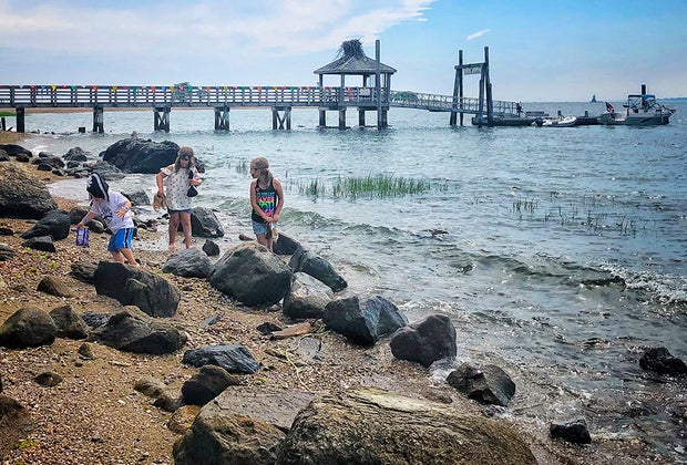 Easy Summer Weekend Getaways from NYC: Norwalk kids on a beach