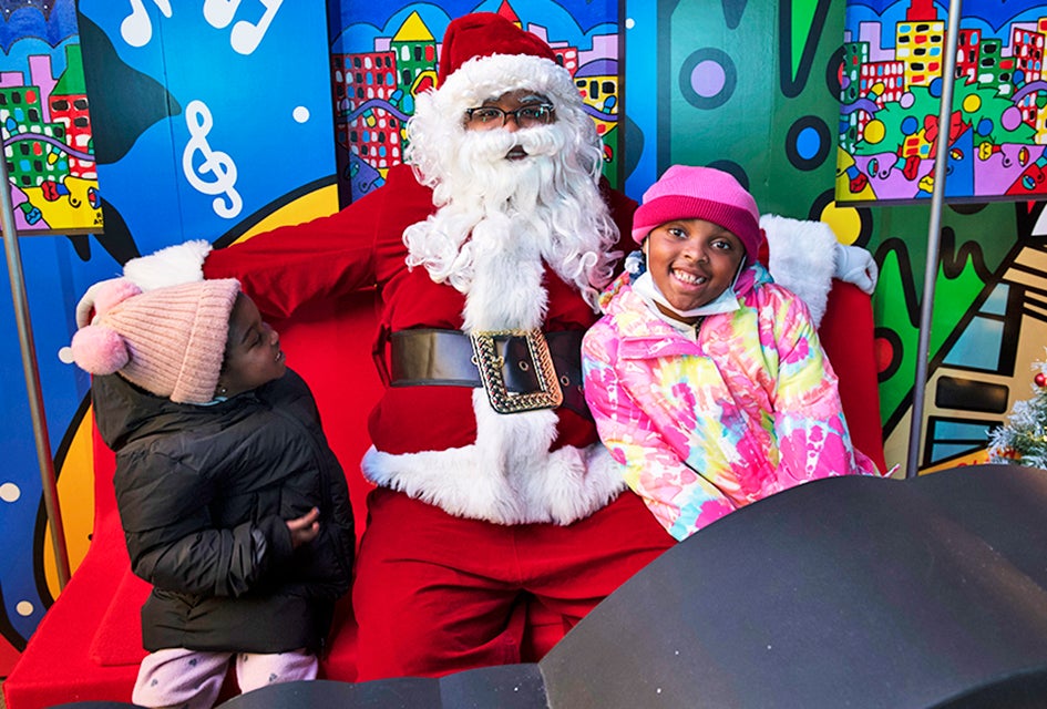 At the Apollo's Winter Wonderland, guests can take pictures with Santa and enjoy live performances. Photo courtesy of the Apollo