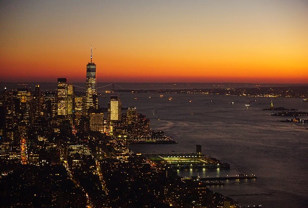 view the Hudson River while you skate at Sky Skate.