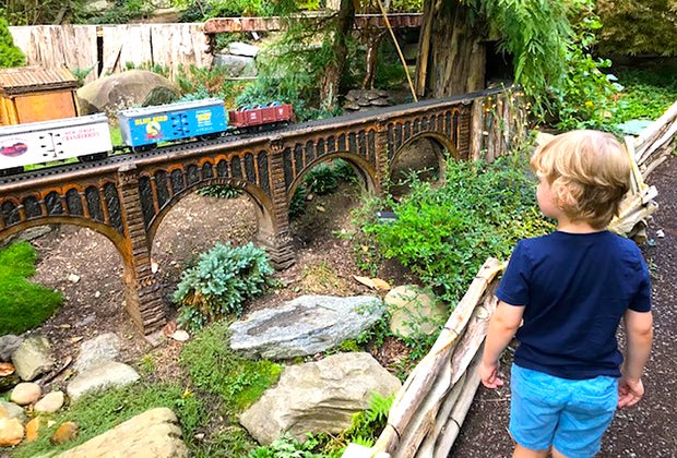 Train day trips and train rides near NYC: Morris Arboretum