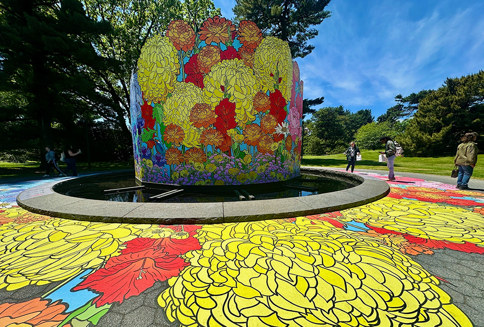 New York Botanical Garden's floral show Van Gogh's Flowers is inspired by the genius of the iconic artist Vincent van Gogh. Photo by Jody Mercier