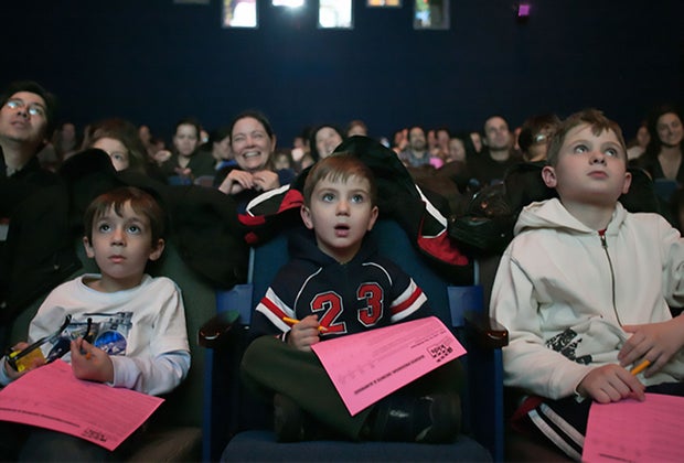 BAM kids Weekend Matinees kids watching a movie