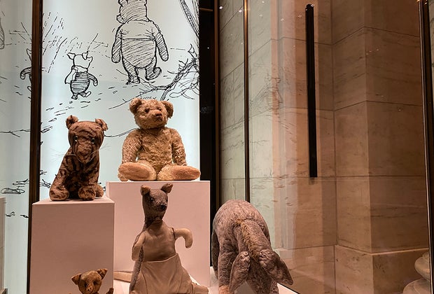 Winnie-the-Pooh and friends are housed at the NYPL's Stephen A. Schwarzman building