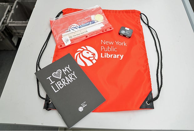 Welcome Back Pack giveaway from NYPL Welcome Week