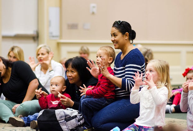 Harry P. Leu Gardens for stories and songs with Tiny Tales for Infants.