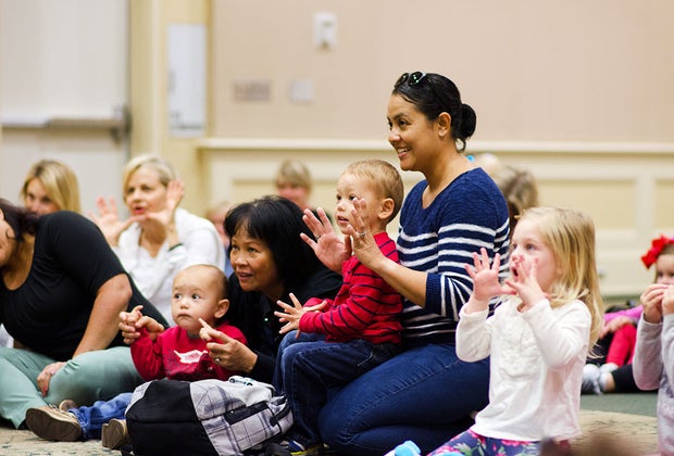 Harry P. Leu Gardens for stories and songs with Tiny Tales for Infants.
