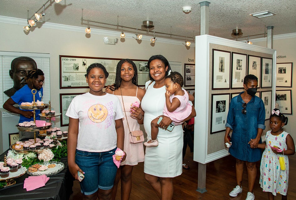 The Hannibal Square-Heritage Center pays tribute to the Hannibal Square African American community in west Winter Park through its collection of photographs, public art, and oral histories shared from current and former residents. 